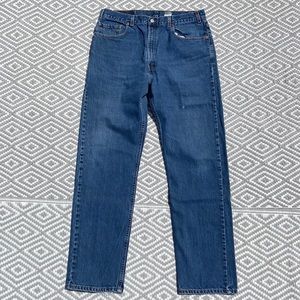 Y2K Levis Mens 505 Jeans Size 36 Blue Denim Vintage Regular Fit Straight Leg